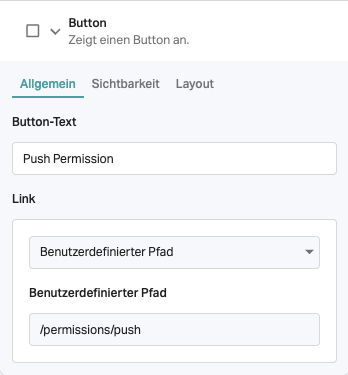 Push Permission Beispiel